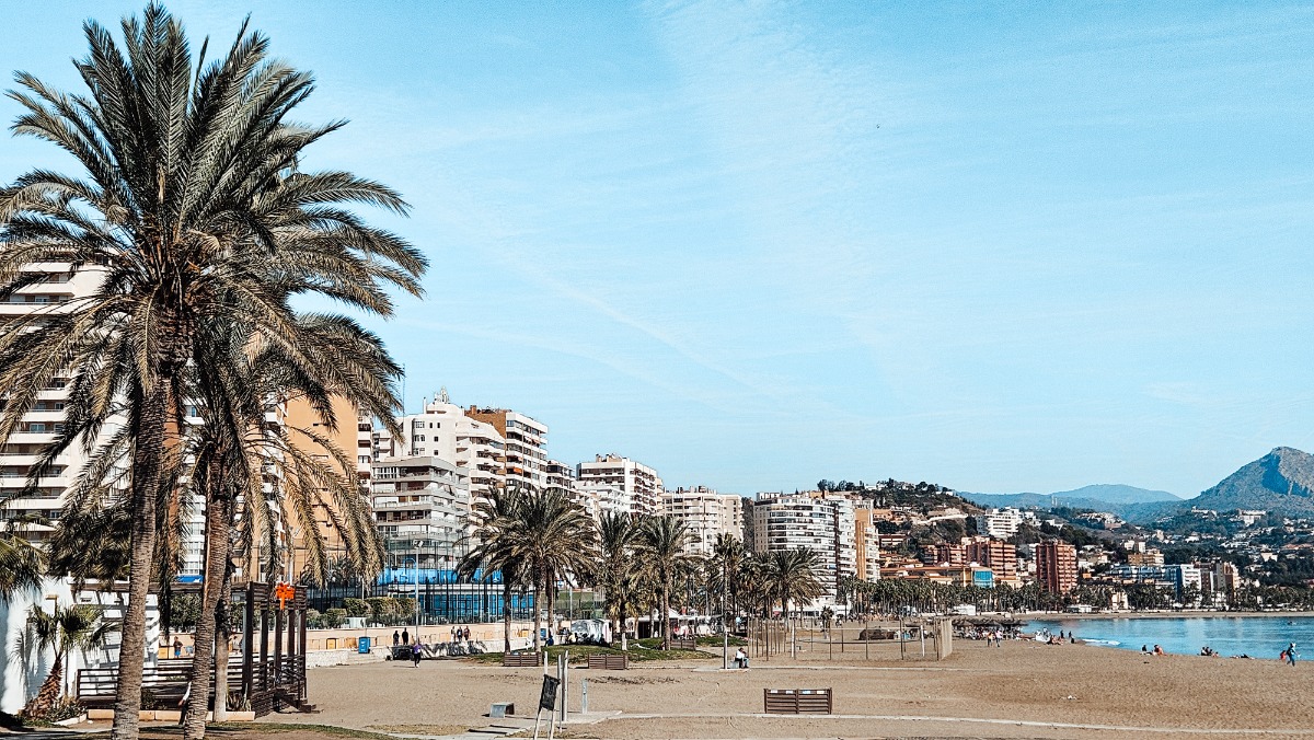 Strand Malaga Spanje